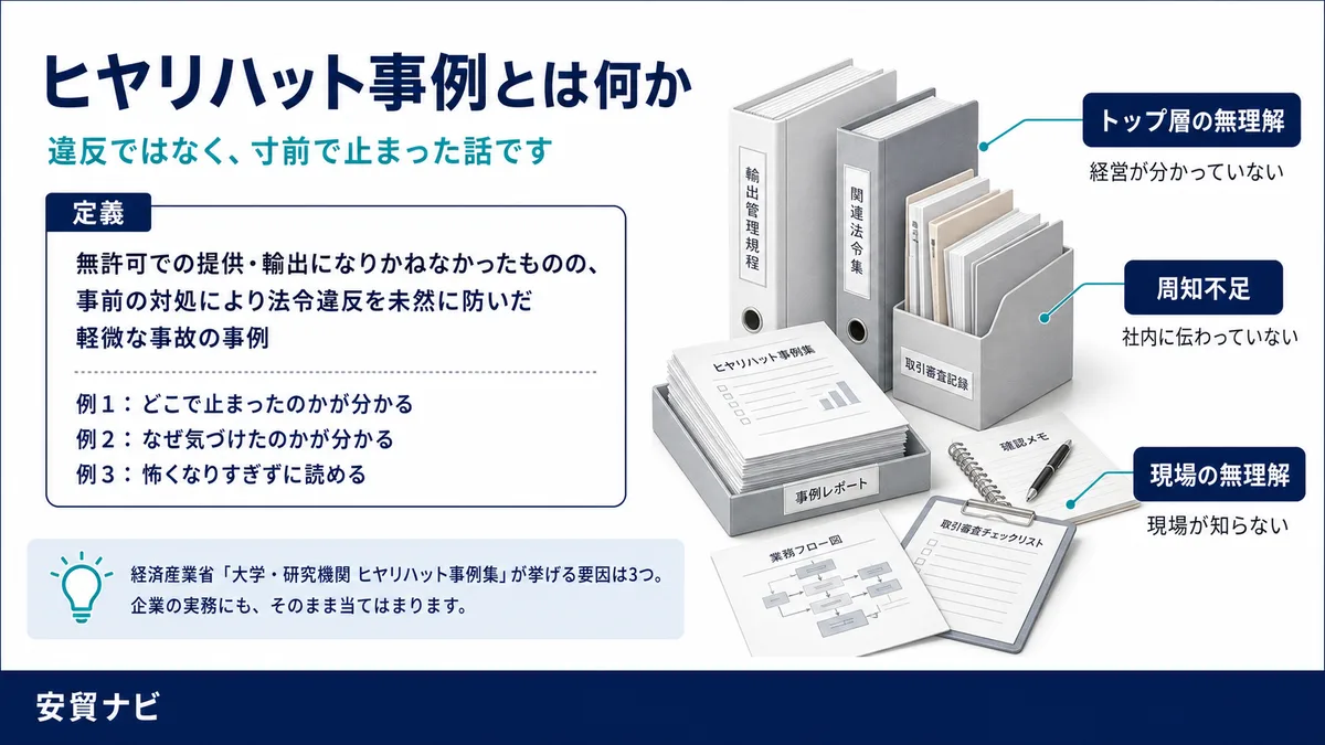 ヒヤリハット事例とは何か